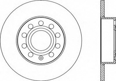 OPEN PARTS bda202910 -  Тормозной диск